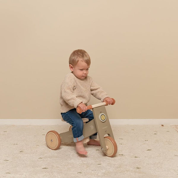 Little Dutch Wooden Tricycle Olive