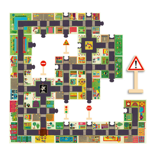 Djeco 24 Piece The City Giant Floor Jigsaw Puzzle