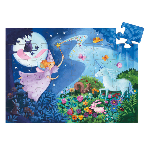 Djeco 36 Piece The Fairy and The Unicorn Jigsaw Puzzle