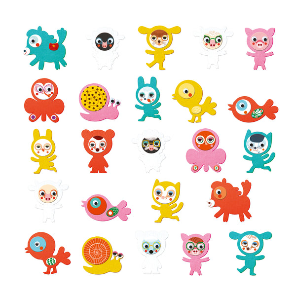 Djeco Create Animals with Stickers