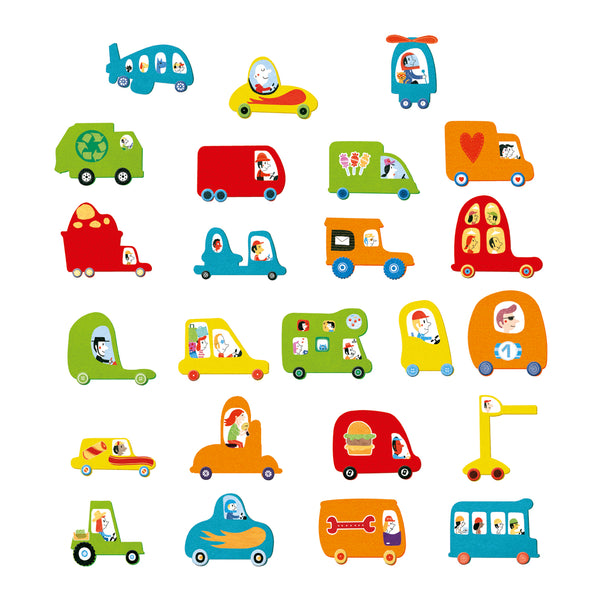 Djeco Create Cars with Stickers