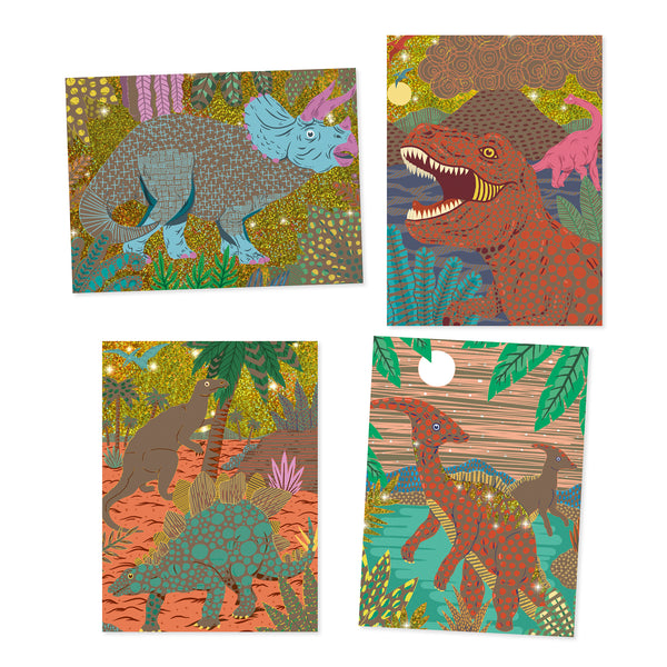 Djeco When Dinosaurs Reigned Scratch Boards