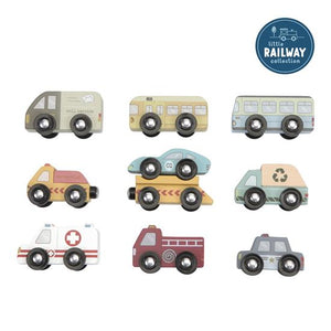 Little Dutch Vehicles Set (can be used with railway set or a stand alone toy)