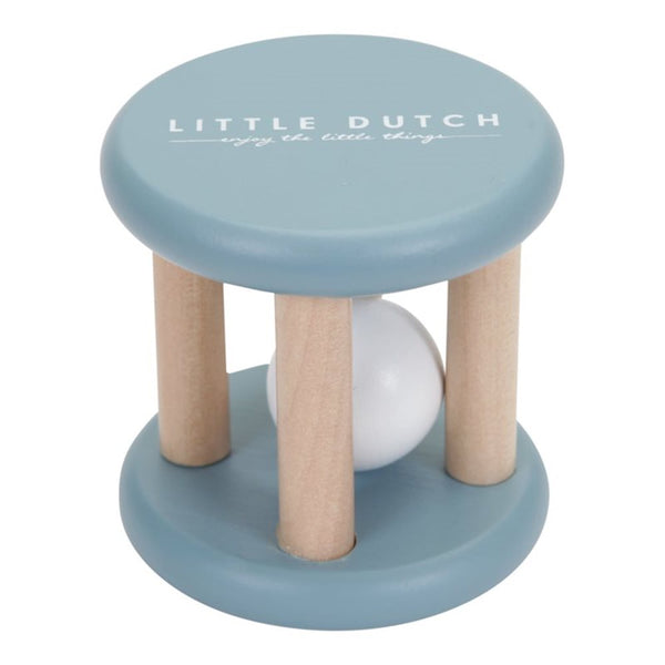 Little Dutch Roller Rattle - Blue
