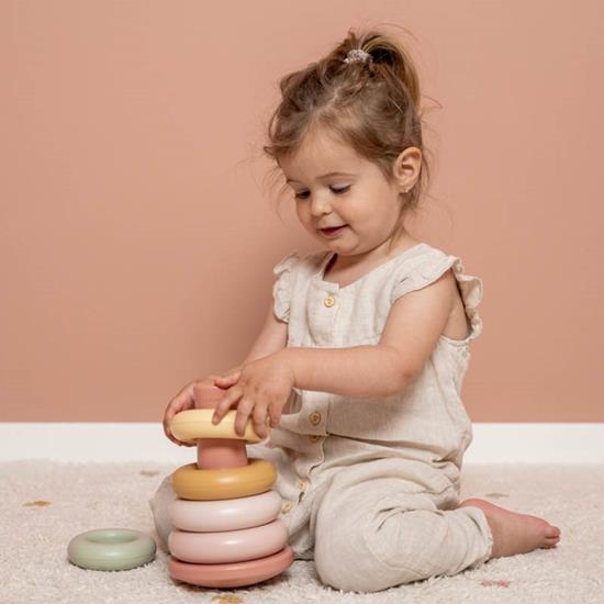 Little Dutch Stacking Rings - Pink