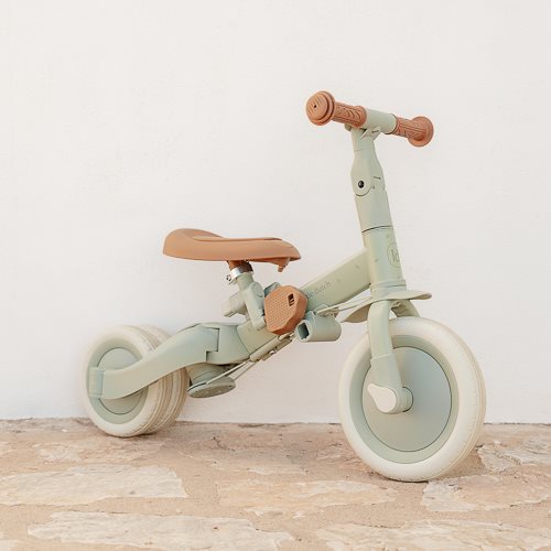 Little Dutch 4 in 1 Tricycle with Push Bar - Green