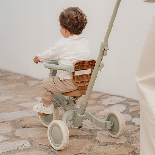 Little Dutch 4 in 1 Tricycle with Push Bar - Green