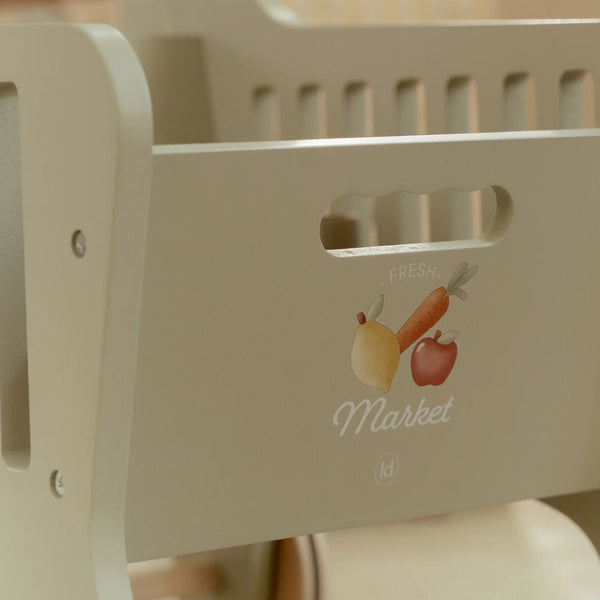 Little Dutch Wooden Shopping Trolley