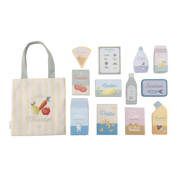 Little Dutch Wooden Shopping Trolley