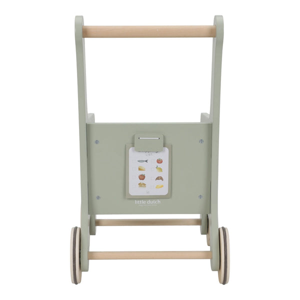Little Dutch Wooden Shopping Trolley