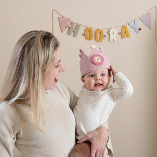 Little Dutch Pink Birthday Crown With Numbers