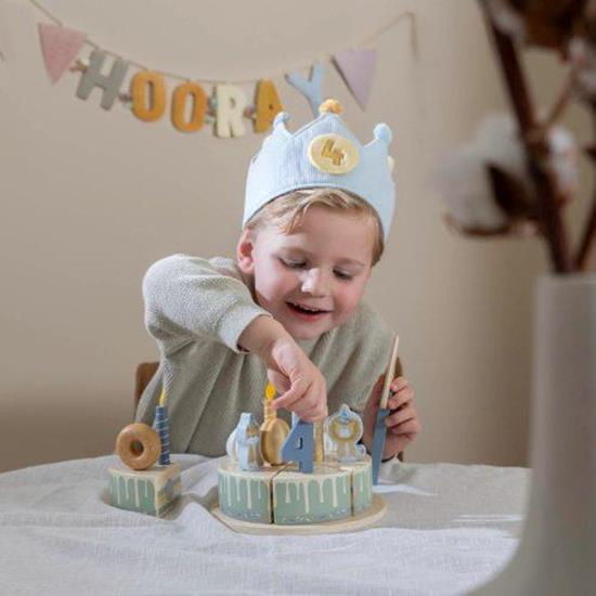 Little Dutch Blue Birthday Crown With Numbers