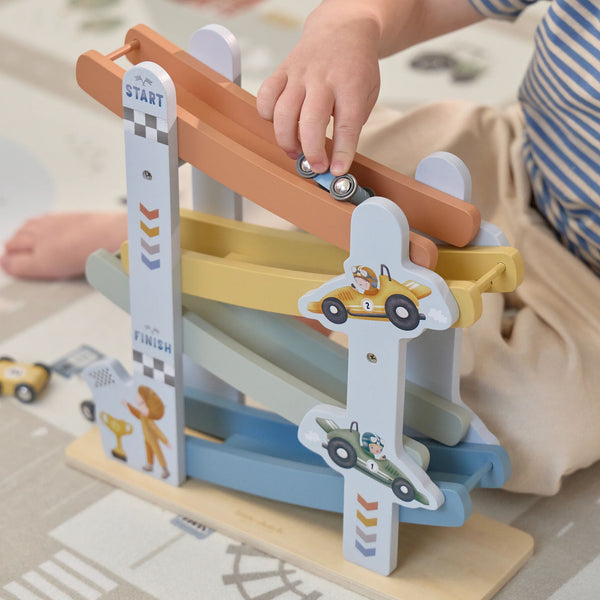 Little Dutch Ramp Racer Cars Blue
