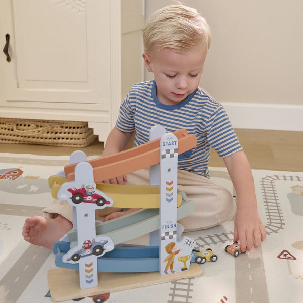 Little Dutch Ramp Racer Cars Blue