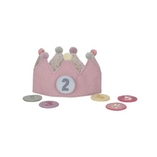 Little Dutch Pink Birthday Crown With Numbers