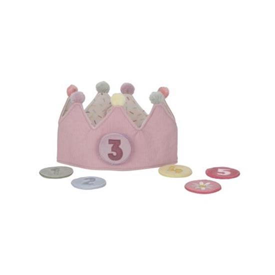 Little Dutch Pink Birthday Crown With Numbers