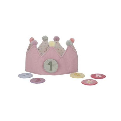 Little Dutch Pink Birthday Crown With Numbers