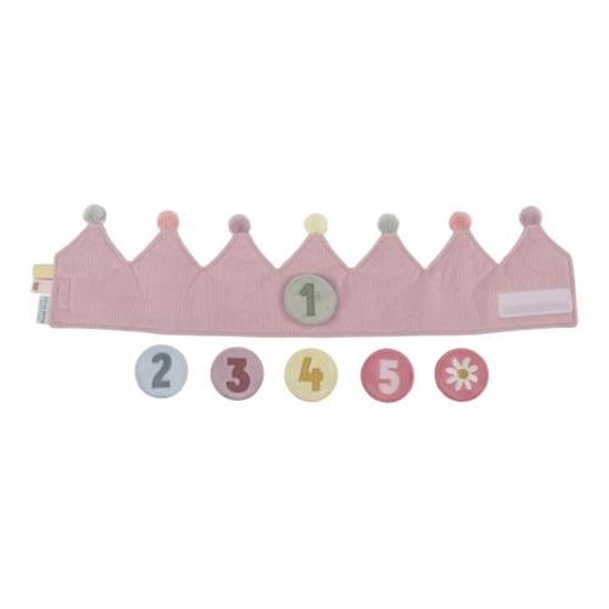 Little Dutch Pink Birthday Crown With Numbers