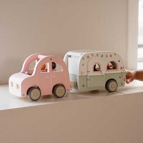 Little Dutch Toy Car with Caravan