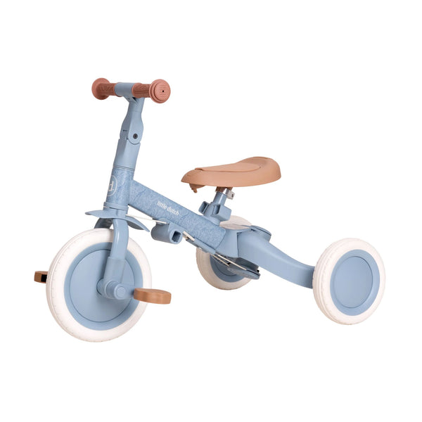Little Dutch 4 in 1 Tricycle with Push Bar - Blue