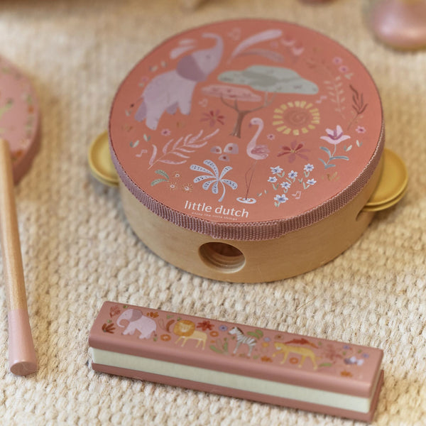 Little Dutch Music Set Pink - Safari Friends