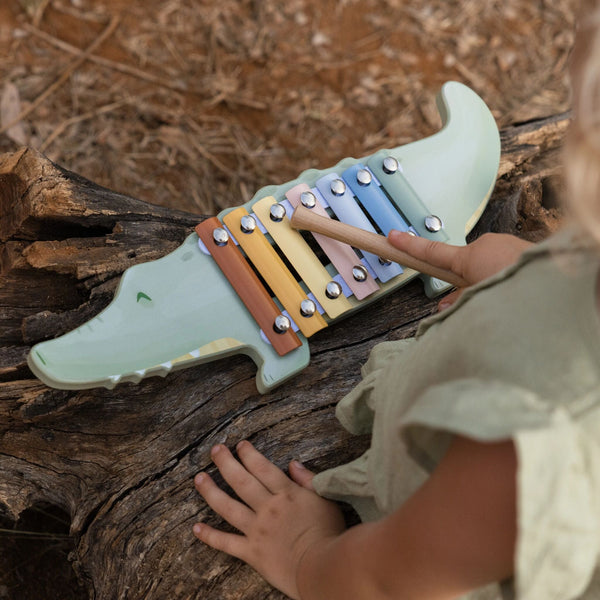 Little Dutch Crocodile Xylophone - Safari Friends