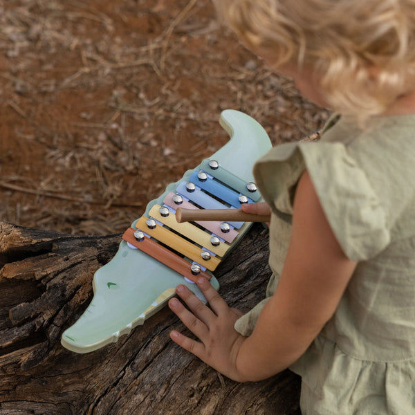 Little Dutch Crocodile Xylophone - Safari Friends