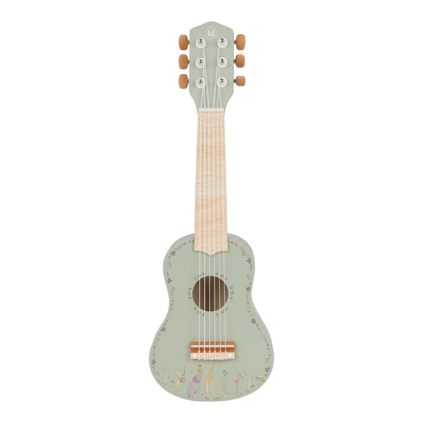 Little Dutch Wooden Green Guitar - Safari Friends