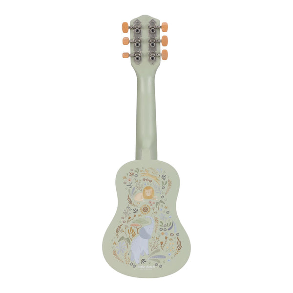 Little Dutch Wooden Green Guitar - Safari Friends