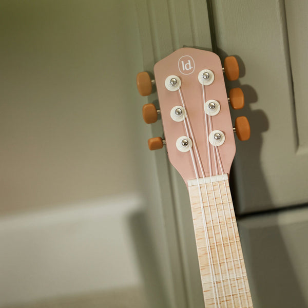 Little Dutch Wooden Pink Guitar - Safari Friends