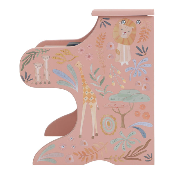 Little Dutch Wooden Pink Piano - Safari Friends