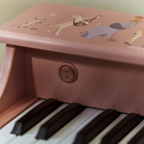 Little Dutch Wooden Pink Piano - Safari Friends