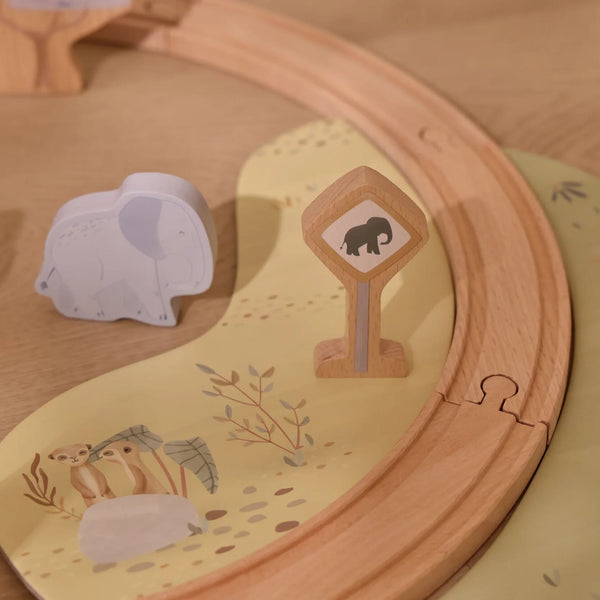 Little Dutch Wooden Train - Safari Friends