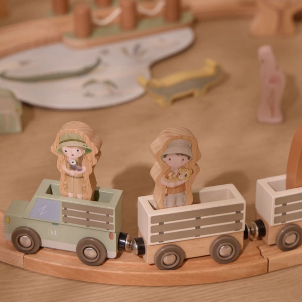 Little Dutch Wooden Train - Safari Friends