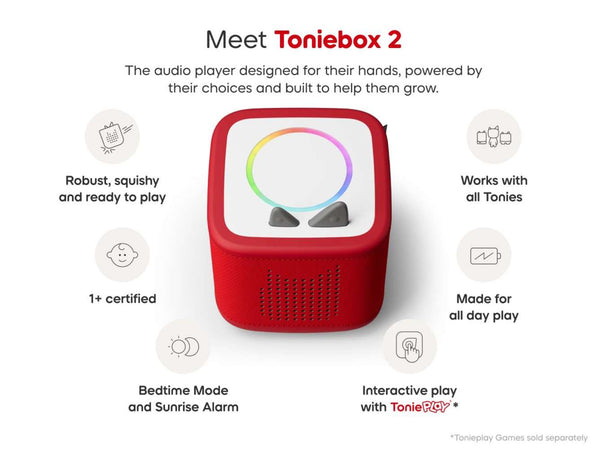 Tonies Toniebox 2 Starter Set - Sunset Red