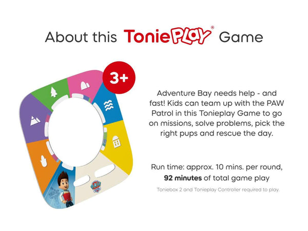 Tonies Toniebox 2 Tonieplay - Paw Patrol - Adventure Bay Rescue Heroes
