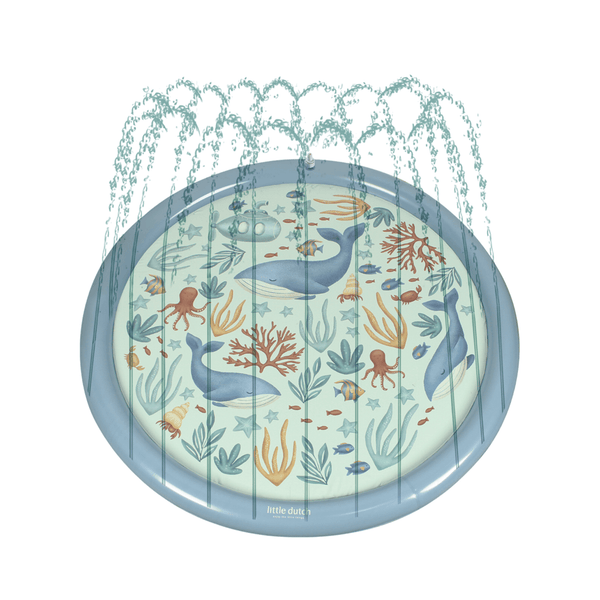 Little Dutch Sprinkler Mat Ocean World Blue