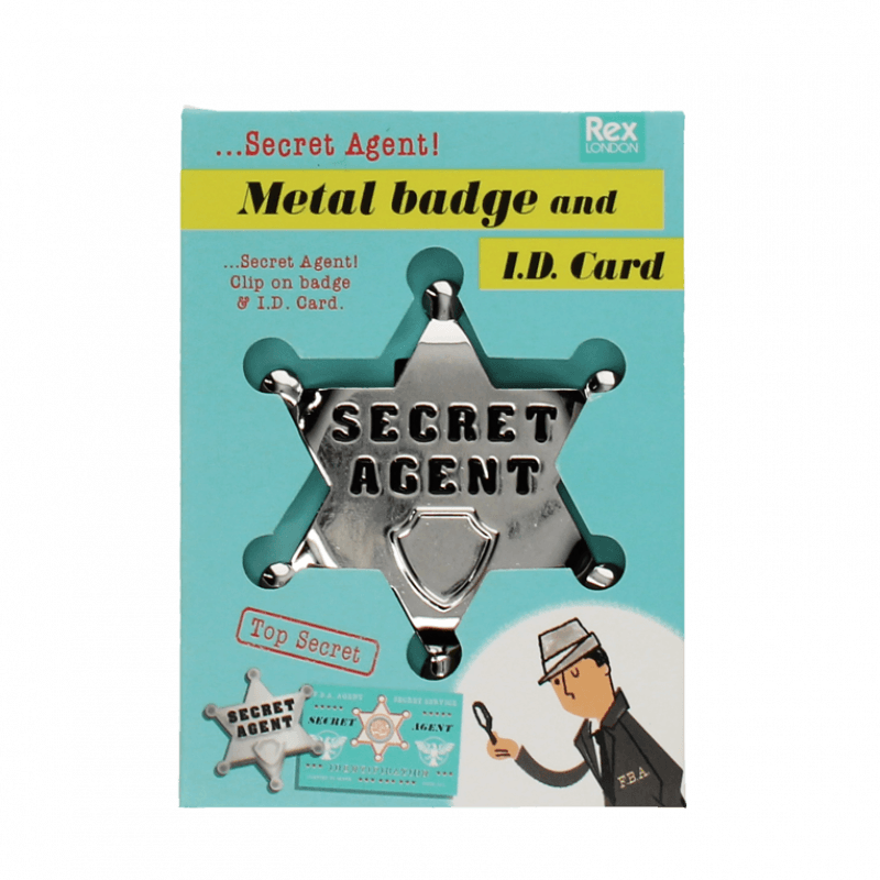 Rex of London - Metal Badge and Id Card - Secret Agent