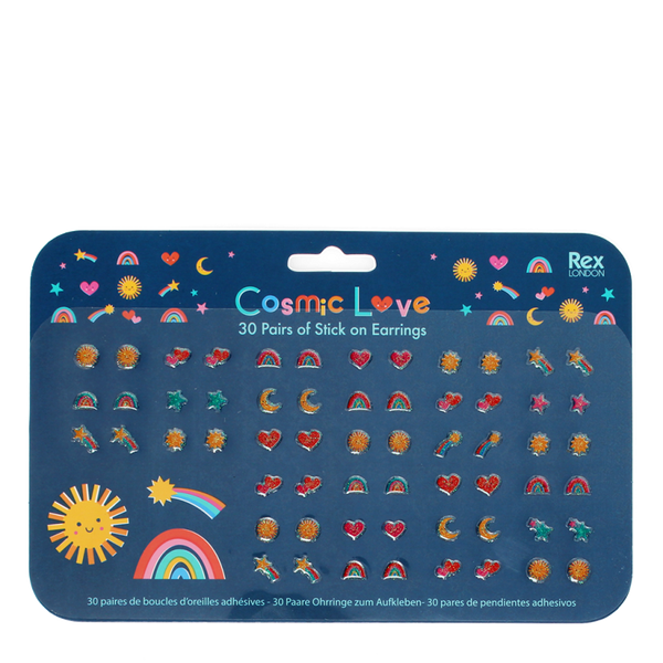 Rex of London - Stick on Earrings (30 pairs) - Cosmic Love