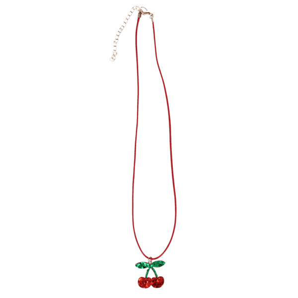 Rex of London - Glitter Necklace - Cherry