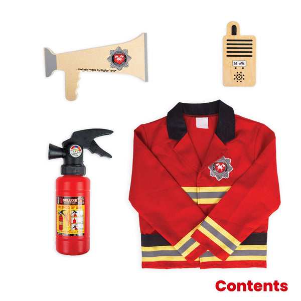 Bigjigs Toys Firefighter Dress Up (Without Helmet)