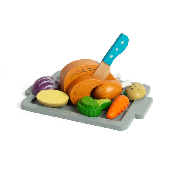 Bigjigs Toys Wooden Roast Dinner Set