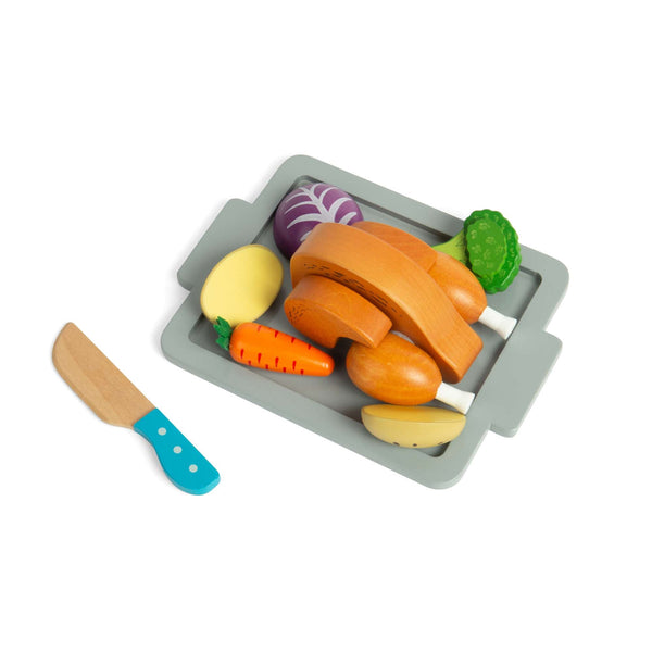 Bigjigs Toys Wooden Roast Dinner Set