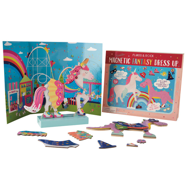 Floss & Rock Wooden Magnetic Dress Up - Fantasy Pets