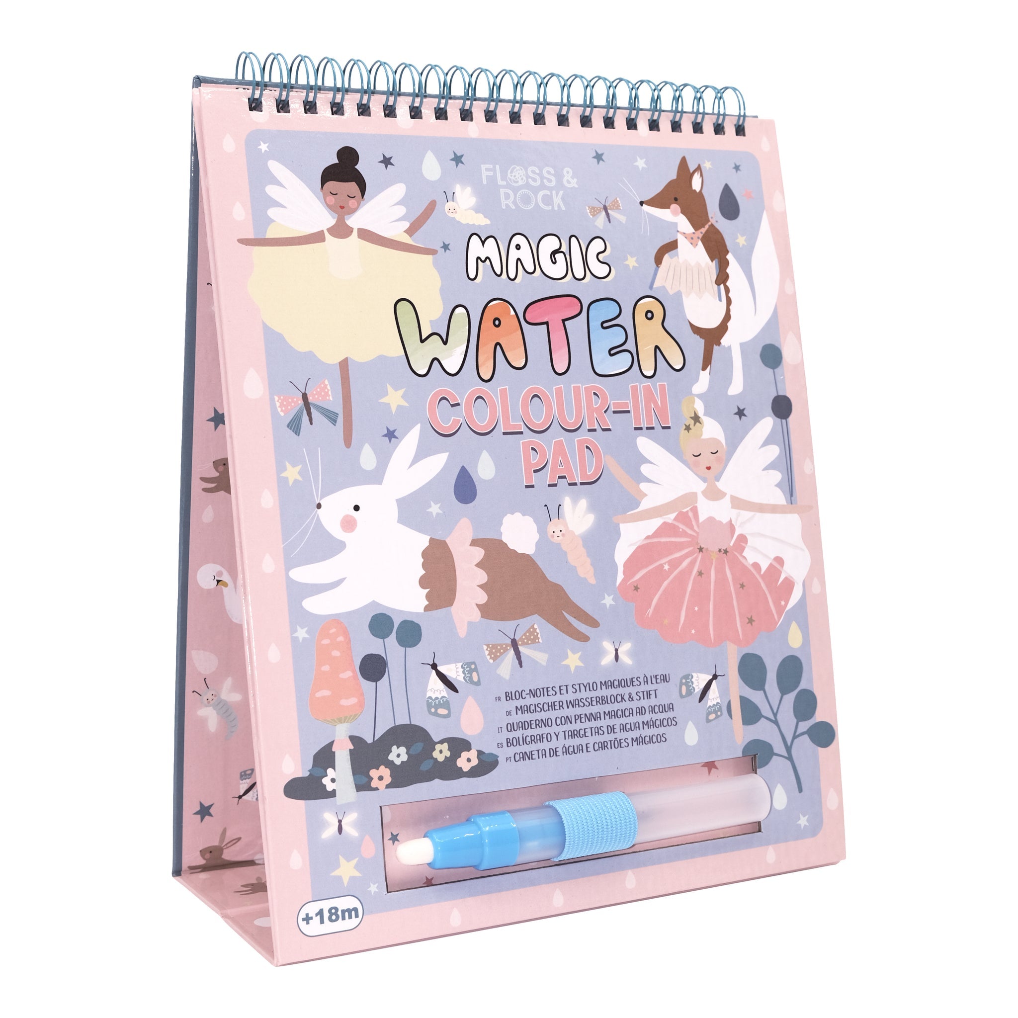 Floss & Rock Magic Water Colouring Easel & Pen - Enchanted