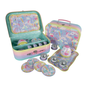 Floss & Rock Musical Tin Tea Set 15 Piece - Fantasy