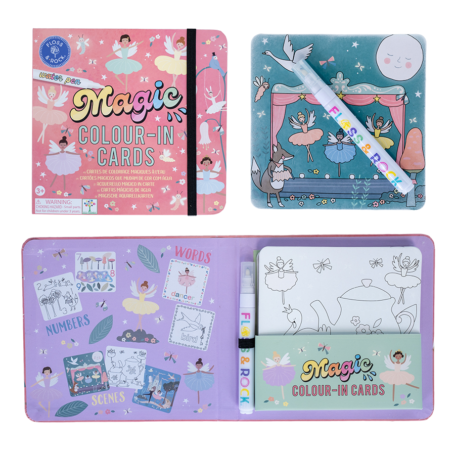 Floss & Rock Magic Water Colouring Cards - Enchanted