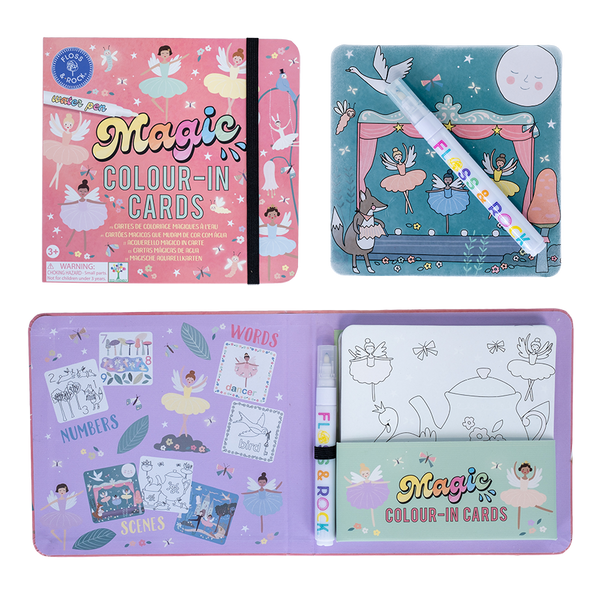 Floss & Rock Magic Water Colouring Cards - Enchanted