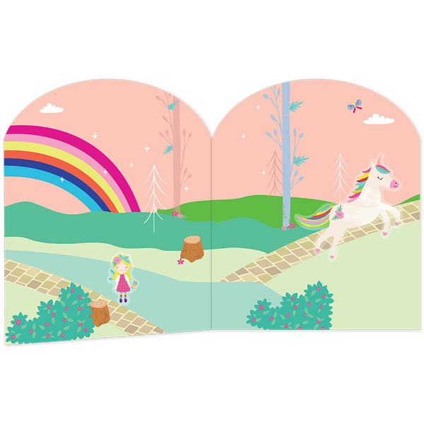 Floss & Rock Stick & Play Book - Rainbow Fairy