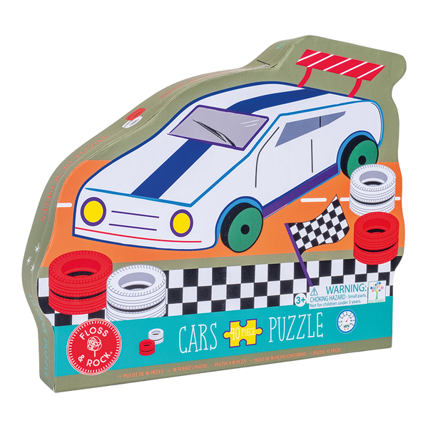 Floss & Rock 40 Piece Racing Car Jigsaw Puzzle